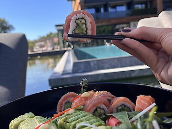 Sushi am Steg